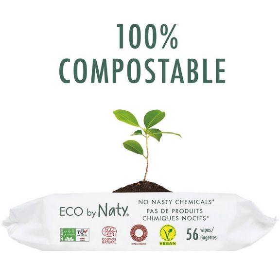 Plastic free wet wipe compostable