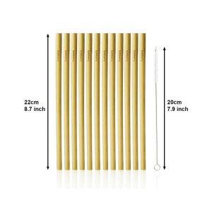 Bamboo drinking straws dimensions