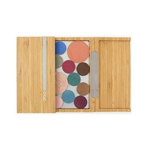Makeup refillable bamboo box Zao with makeup refills