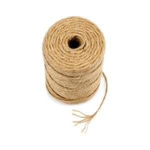 H&S Jute Twine, 500 Feet Natural Thick Jute String 3Ply Strong