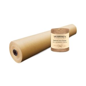 MERRIMEN Kraft Paper Roll - 500 Millimetres Jumbo Value Pack - Brown Paper Packing